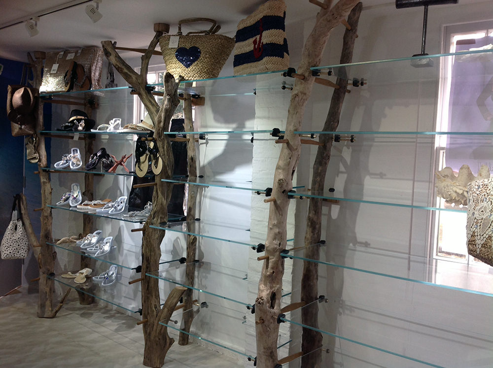 Driftwood shelving